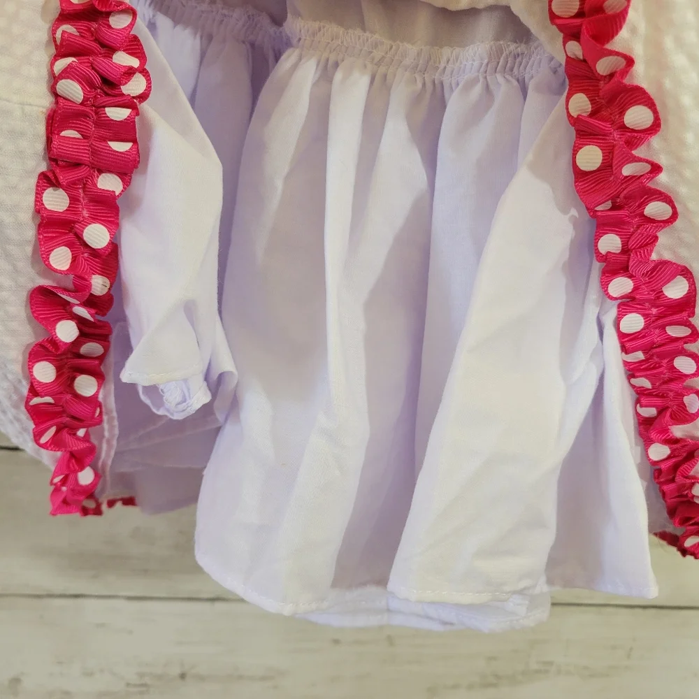 Girls Jessica Ann Seersucker Halter Top Petticoat Sundress Tier Ruffles‎ Size 5